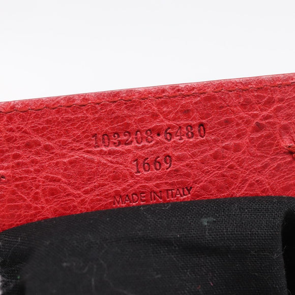 Balenciaga The First Hand Bag Leather 2way Red 103208 Auth yk20986M