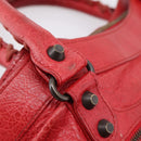 Balenciaga The First Hand Bag Leather 2way Red 103208 Auth yk20986M-25