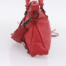Balenciaga The First Hand Bag Leather 2way Red 103208 Auth yk20986M-5