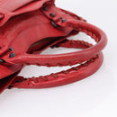 Balenciaga The First Hand Bag Leather 2way Red 103208 Auth yk20986M-7