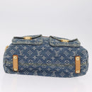 LOUIS VUITTON Monogram denim Buggy GM Shoulder Bag Blue M95048 LV Auth yk20988V-5
