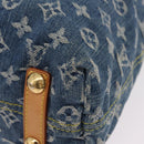 LOUIS VUITTON Monogram denim Buggy GM Shoulder Bag Blue M95048 LV Auth yk20988V-21