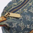 LOUIS VUITTON Monogram denim Buggy GM Shoulder Bag Blue M95048 LV Auth yk20988V-22