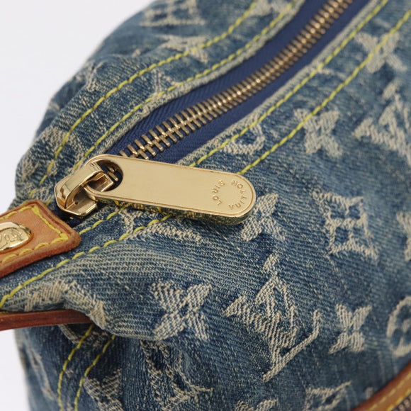 LOUIS VUITTON Monogram denim Buggy GM Shoulder Bag Blue M95048 LV Auth yk20988V