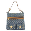 LOUIS VUITTON Monogram denim Buggy GM Shoulder Bag Blue M95048 LV Auth yk20988V-13
