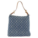 LOUIS VUITTON Monogram denim Buggy GM Shoulder Bag Blue M95048 LV Auth yk20988V-2