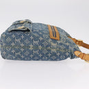 LOUIS VUITTON Monogram denim Buggy GM Shoulder Bag Blue M95048 LV Auth yk20988V-3
