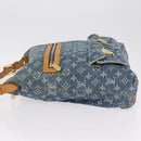 LOUIS VUITTON Monogram denim Buggy GM Shoulder Bag Blue M95048 LV Auth yk20988V-4