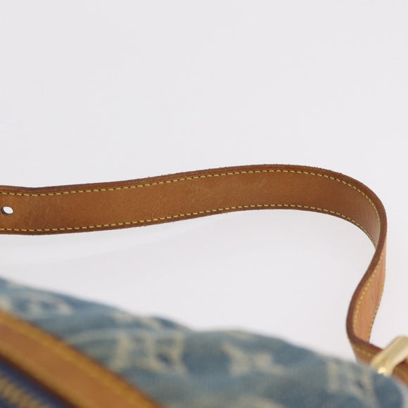 LOUIS VUITTON Monogram denim Buggy GM Shoulder Bag Blue M95048 LV Auth yk20988V
