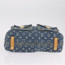 LOUIS VUITTON Monogram Denim Buggy GM Shoulder Bag Blue M95048 LV Auth yk20992V-14