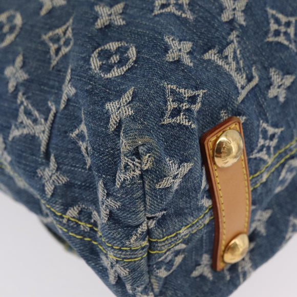 LOUIS VUITTON Monogram Denim Buggy GM Shoulder Bag Blue M95048 LV Auth yk20992V