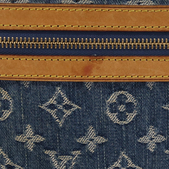 LOUIS VUITTON Monogram Denim Buggy GM Shoulder Bag Blue M95048 LV Auth yk20992V