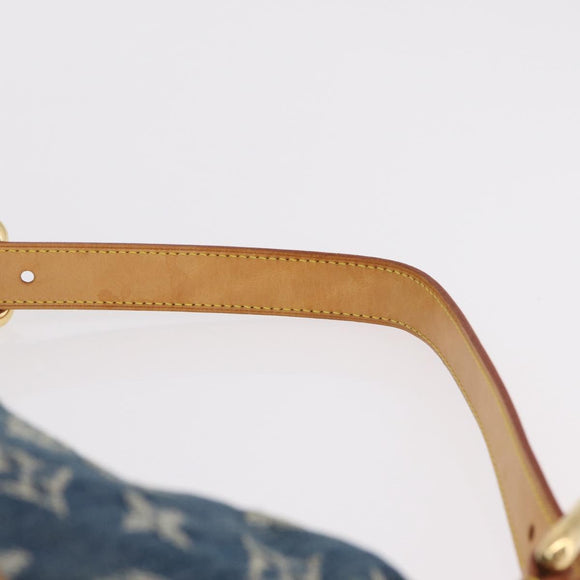 LOUIS VUITTON Monogram Denim Buggy GM Shoulder Bag Blue M95048 LV Auth yk20992V