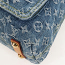 LOUIS VUITTON Monogram Denim Buggy GM Shoulder Bag Blue M95048 LV Auth yk20993V-12