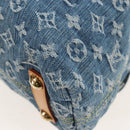 LOUIS VUITTON Monogram Denim Buggy GM Shoulder Bag Blue M95048 LV Auth yk20993V-14