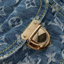 LOUIS VUITTON Monogram Denim Buggy GM Shoulder Bag Blue M95048 LV Auth yk20993V-15