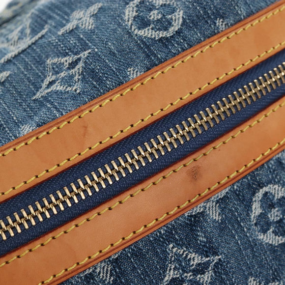 LOUIS VUITTON Monogram Denim Buggy GM Shoulder Bag Blue M95048 LV Auth yk20993V