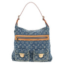 LOUIS VUITTON Monogram Denim Buggy GM Shoulder Bag Blue M95048 LV Auth yk20993V-2