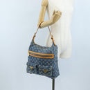 LOUIS VUITTON Monogram Denim Buggy GM Shoulder Bag Blue M95048 LV Auth yk20993V-36