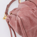 Miu Miu Hand Bag Leather 2way Pink Gold Auth yk20995SAM-16