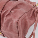 Miu Miu Hand Bag Leather 2way Pink Gold Auth yk20995SAM-17