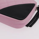CHANEL Cambon Line Hand Bag Leather Pink Silver CC Auth yk20996V-12
