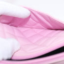 CHANEL Cambon Line Hand Bag Leather Pink Silver CC Auth yk20996V-22