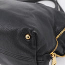 Miu Miu Hand Bag Leather 2way Black Gold Auth yk20999V-10