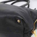 Miu Miu Hand Bag Leather 2way Black Gold Auth yk20999V-17