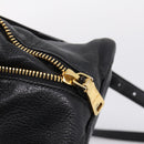 Miu Miu Hand Bag Leather 2way Black Gold Auth yk20999V-19