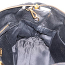 Miu Miu Hand Bag Leather 2way Black Gold Auth yk20999V-23