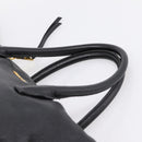 Miu Miu Hand Bag Leather 2way Black Gold Auth yk20999V-14