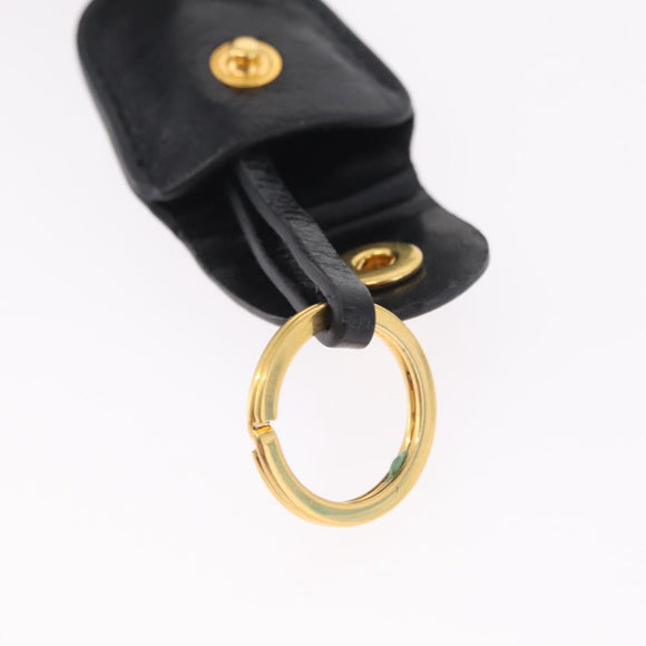 Miu Miu Matelasse Shoulder Bag Leather Black Gold Auth yk21000M