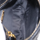Miu Miu Matelasse Shoulder Bag Leather Black Gold Auth yk21000M-22