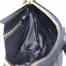 Miu Miu Matelasse Shoulder Bag Leather Black Gold Auth yk21000M-23