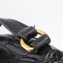 Miu Miu Matelasse Shoulder Bag Leather Black Gold Auth yk21000M-28
