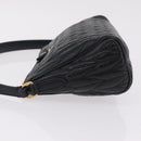 Miu Miu Matelasse Shoulder Bag Leather Black Gold Auth yk21000M-5