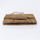 Bottega Veneta Chain Shoulder Bag Harako leather Brown Silver Auth yk21003-5