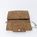 Bottega Veneta Chain Shoulder Bag Harako leather Brown Silver Auth yk21003-19