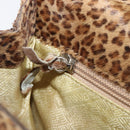 Bottega Veneta Chain Shoulder Bag Harako leather Brown Silver Auth yk21003-23