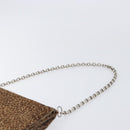 Bottega Veneta Chain Shoulder Bag Harako leather Brown Silver Auth yk21003-14