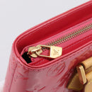 LOUIS VUITTON Monogram Vernis Houston Hand Bag Fran Boise M9135F Auth yk21004V-21