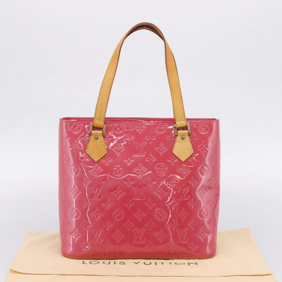 LOUIS VUITTON Monogram Vernis Houston Hand Bag Fran Boise M9135F Auth yk21004V