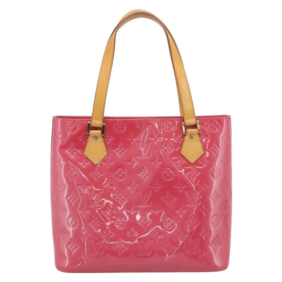 LOUIS VUITTON Monogram Vernis Houston Hand Bag Fran Boise M9135F Auth yk21004V