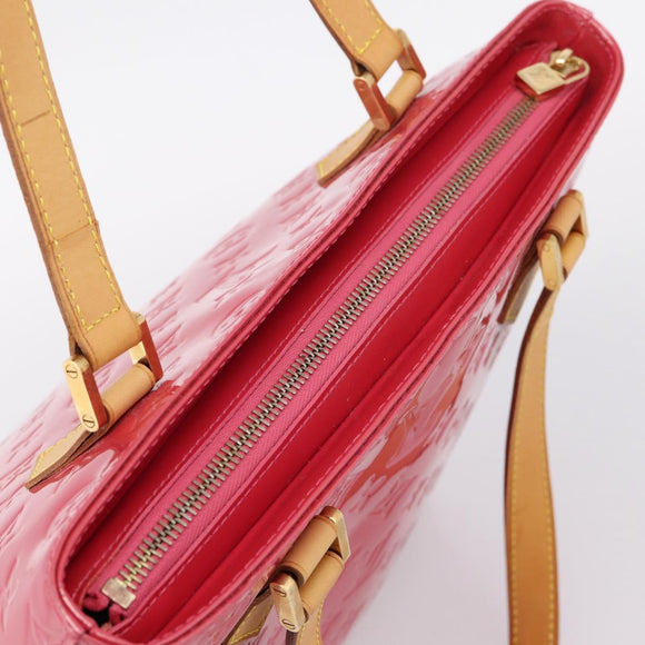 LOUIS VUITTON Monogram Vernis Houston Hand Bag Fran Boise M9135F Auth yk21004V