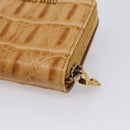 Miu Miu Wallet Leather Brown Gold Auth yk21006V-15