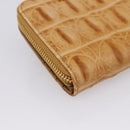 Miu Miu Wallet Leather Brown Gold Auth yk21006V-16