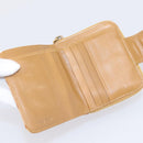 Miu Miu Wallet Leather Brown Gold Auth yk21006V-9