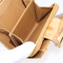 Miu Miu Wallet Leather Brown Gold Auth yk21006V-25