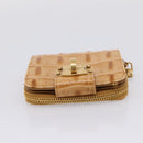 Miu Miu Wallet Leather Brown Gold Auth yk21006V-5